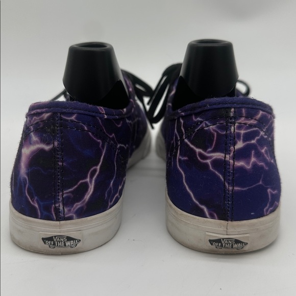 VANS Authentic LoPro Digi Lightning Purple Black White Women's Size 7.0 Men 5.5 - Picture 11 of 16